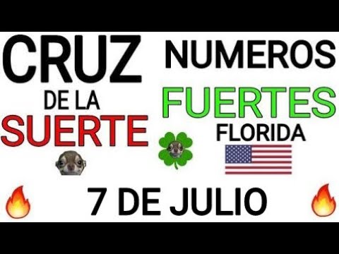 Cruz de la suerte y numeros ganadores para hoy 7 de Julio para Florida