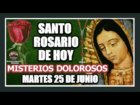 SANTO ROSARIO  A LA VIRGEN DE GUADALUPE DE HOY: MISTERIOS DOLOROSOS MARTES 25 DE JUNIO DE 2024.