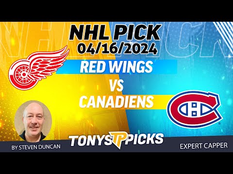 Detroit Red Wings vs Montreal Canadiens 4/16/2024 FREE NHL Picks and Predictions by Steven Duncan