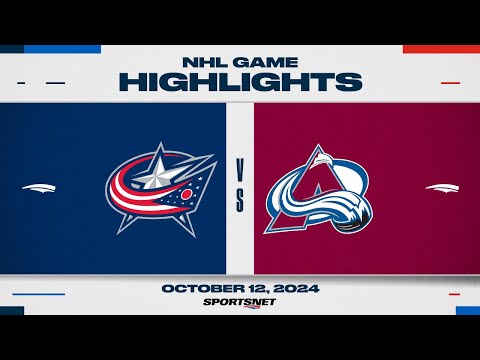 NHL Highlights | Blue Jackets vs. Avalanche - October 12, 2024