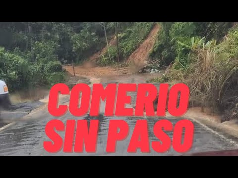 Inundaciones Comerio Puerto Rico Intransitable