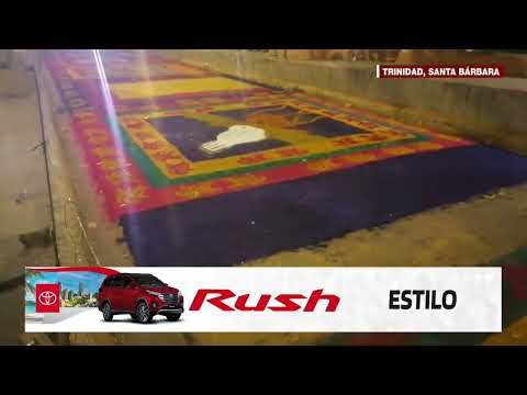 Trinidad Santa Bárbara esta lista con las tradicionales alfombras