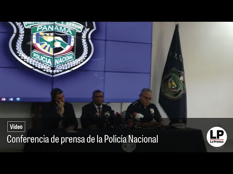 Conferencia de prensa de la Policía Nacional por Ventura Ceballos