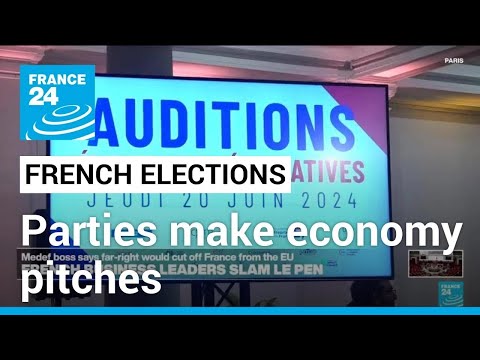 French elections: Parties make economic pitches to business leaders • FRANCE 24 English