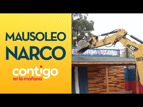 HOMBRE ASESINADO: Así fue la demolición de mausoleo narco en Maipú - Contigo en la Mañana