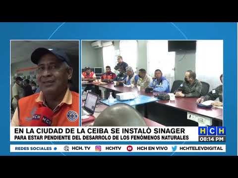 SINAGER pendiente del desarrollo de fenómenos naturales en La Ceiba