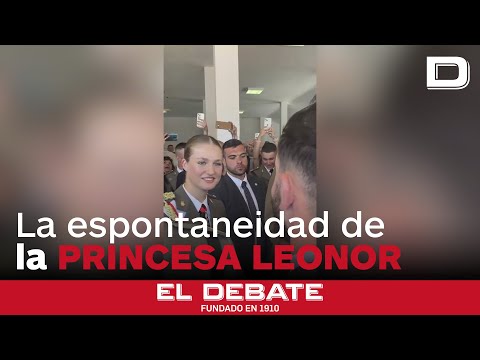 La espontaneidad de la Princesa Leonor en el vino español de la entrega de despachos en Lérida