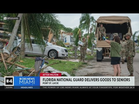 After Milton: Rescue and repair efforts continue; Florida National Guard delivers goods to seniors