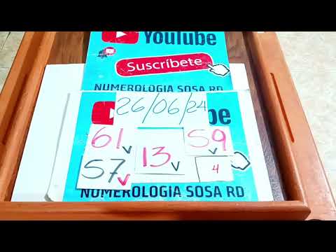 Numerología Sosa RD:26/06/24 Para Todas las Loterías ojo 13v (Video Oficial) #youtubeshorts