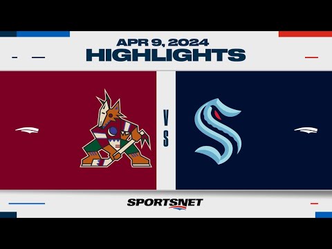 NHL Highlights | Coyotes vs. Kraken - April 9, 2024