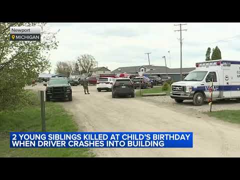 2 kids killed, 15 injured after vehicle crashes through building into birthday party in Michigan
