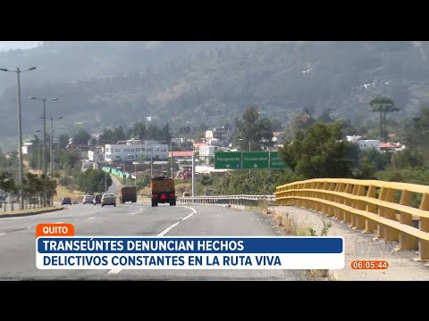 Transeúntes denuncian hechos delictivos constantes en la Ruta Viva