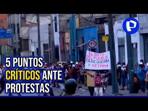 Tercera 'Toma de Lima': policía identifica cinco puntos críticos ante manifestaciones