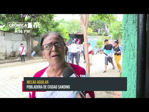 Familias de Ciudad Sandino en Managua reciben calles nuevas - Nicaragua