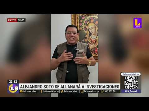 Alejandro Soto afirma que se allanará a investigación por concusión