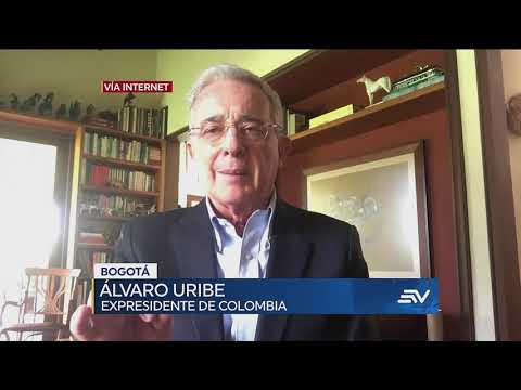 Álvaro Uribe reconoce en Guillermo Lasso a un bastión de la democracia en la región