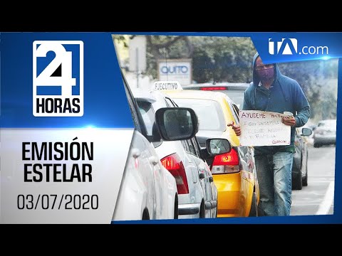 Noticias Ecuador: Noticiero 24 Horas, 03/07/2020 (Emisión Estelar)