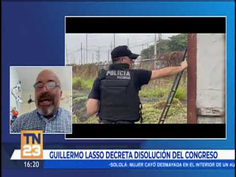 Guillermo Lasso decreta disolución del congreso