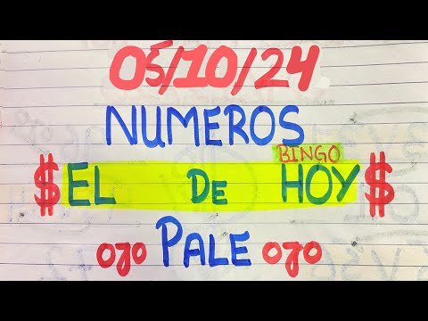 NUMEROS PERFECTO PARA HOY 05/10/24 DE OCTUBRE 2024 , NUMEROS PARA LOTERIAS