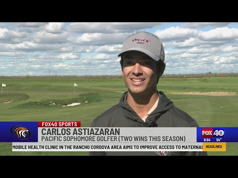 Sophomore sensation: Carlos Astiazaran has two wins this season for Pacific men's golf