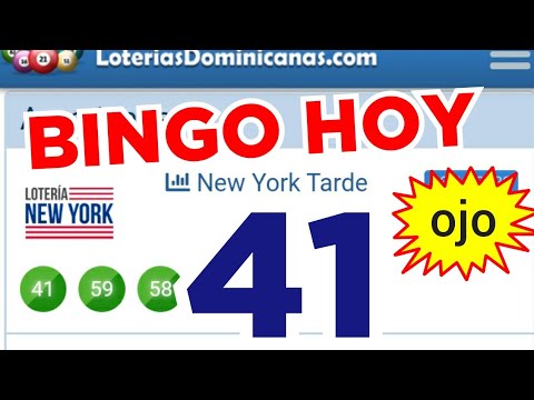 RESULTADOS de HOY...!! ((( 41 ))) BINGO hoy...! loteria NEW YORK TARDE de HOY..! NÚMEROS PARA HOY