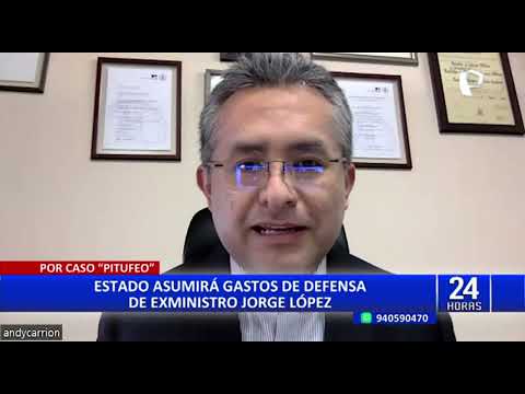 ESTADO ASUMIRÁ GASTOS DE DEFENSA DE JORGE LÓPEZ