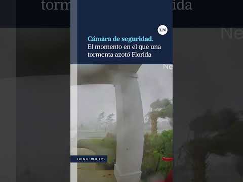El momento en el que una tormenta azotó Florida