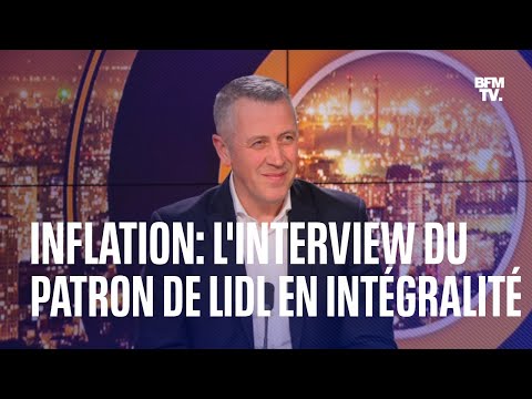 Inflation: l'interview de Michel Biero (Lidl) sur BFMTV en intégralité