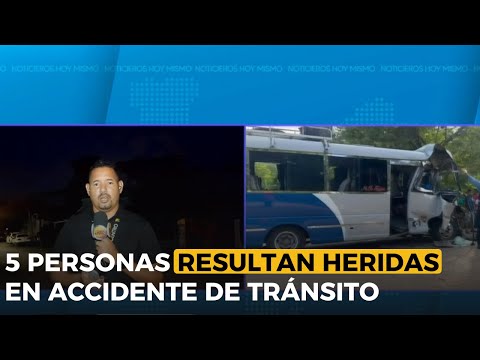 Al menos 5 personas resultan heridas en accidente de tránsito en carretera hacia trujillo