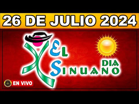 Resultado SINUANO DIA VIERNES 26 de julio 2024 #chance #sinuano_día