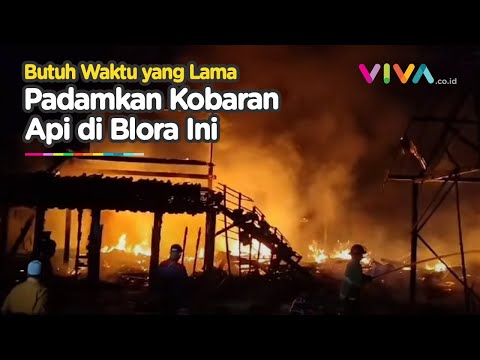 Korsleting Listrik Membara Empat Rumah hingga Hangus Terbakar