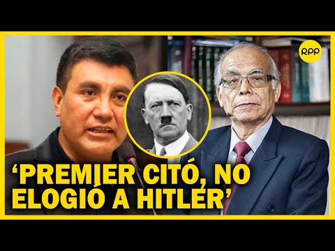 Sobre Hitler: “creo que el premier Aníbal Torres hizo un recuento”