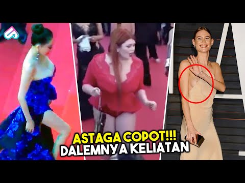 TALI GAUN COPOT HINGGA ROK MELOROT! Inilah 10 Kejadian Paling Memalukan Artis di Karpet Merah