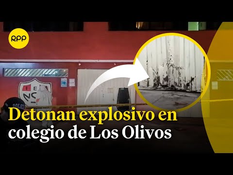 Los Olivos: detonan artefacto explosivo en la puerta del colegio Monserrat