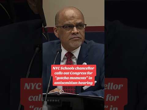 NYC Schools chancellor calls out Congress for gotcha moments in antisemitism hearing #shorts