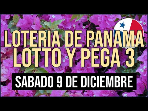 Lotto, Pega 3 - Sábado 9 de diciembre 2023 Resultados Lotería de Panamá