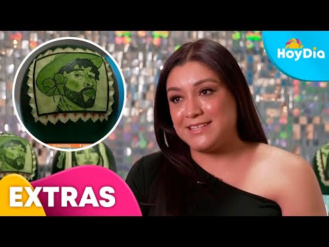 Lady Sandía: La joven viral por sus retratos de famosos en esa fruta | Hoy Día | Telemundo