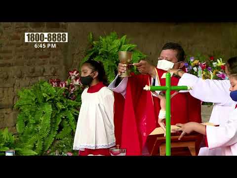 Desarrollan misa por inicio de la Semana Santa en León Viejo - Nicaragua