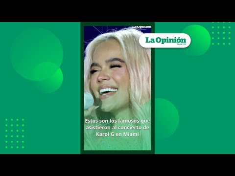 Camila Cabello, Natti Natasha y otros artistas fueron al concierto de Karol G | La Opinión