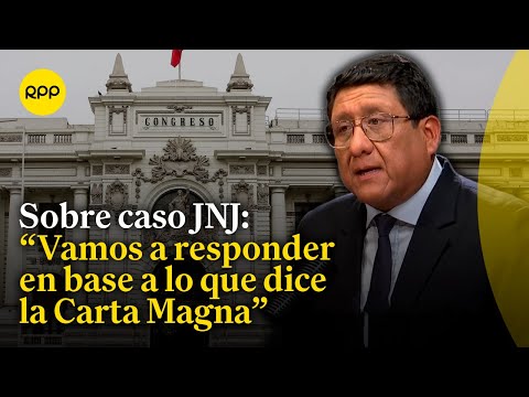 Sobre destitución a miembros de la JNJ: Héctor Ventura indica que responderá según la Constitución