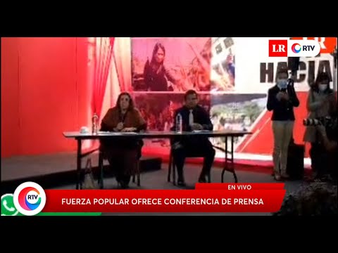Elecciones 2021: Fuerza Popular ofrece conferencia de prensa | EN VIVO