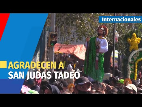 Feligreses abarrotan el centro de la capital mexicana por San Judas Tadeo