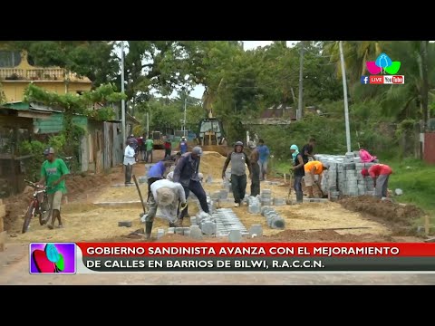 Gobierno Sandinista avanza con el mejoramiento de calles en barrios de Bilwi, R.A.C.C.N