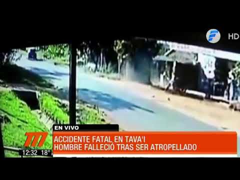 Cámaras captan accidente fatal en Paraguarí