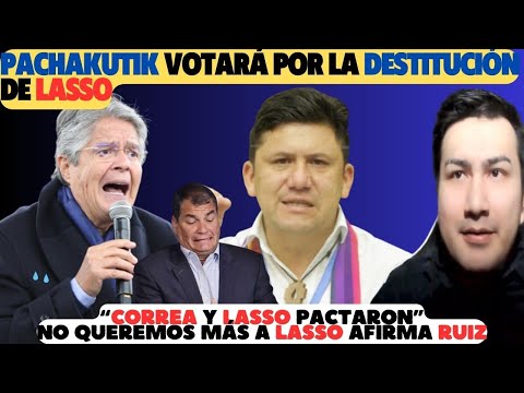 #Urgente Bancada PACHAKUTIK pide “Destitución de Lasso” aseguran que puede haber pacto Lasso Correa