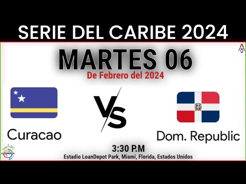 Curaçao Vs Républica Dominicana en la Serie del Caribe 2024 - Miami