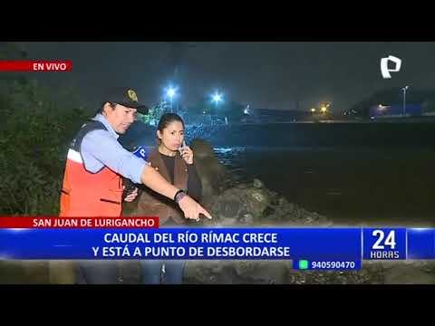 Ciclón Yaku: San Juan de Lurigancho en alerta por incremento de caudal del rio Rímac (2/5)