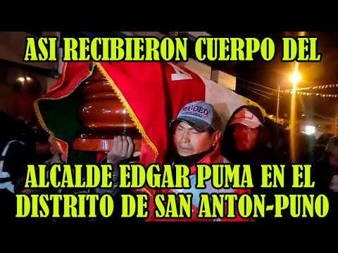 CUERPO DEL ALCALDE EDGAR PUMA VILLALBA DESPUES DE LLEGAR HASTA SAN ANTON PARTIO HACIA ANTAUTA..