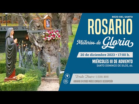 SANTO ROSARIO de hoy Miércoles (Misterios Gloriosos) en DIRECTO desde PRADO NUEVO a las 17:00 h.