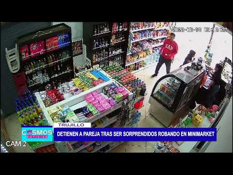 Trujillo: detienen a pareja tras ser sorprendidos robando en minimarket